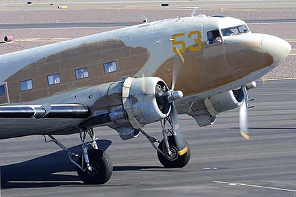 Douglas C-47A Dakota N53ST, Deer Valley, February 26, 2015